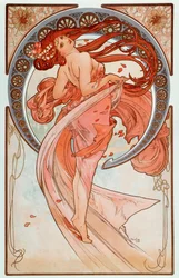 La danse Lithographie-Serie von Alphonse Mucha, 1898